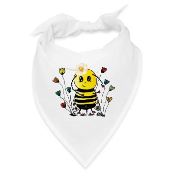 Apes schlimme Biene - Bandana - Weiß - Vorne