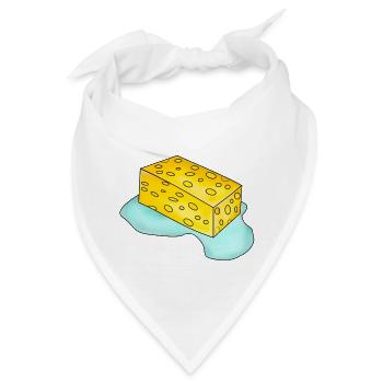 Schwamm mit Wasser - Bandana - Weiß - Vorne