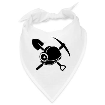 Bergbau - Bandana - Weiß - Vorne