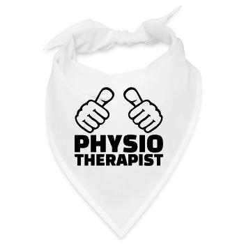 Physiotherapeut - Bandana - Weiß - Vorne