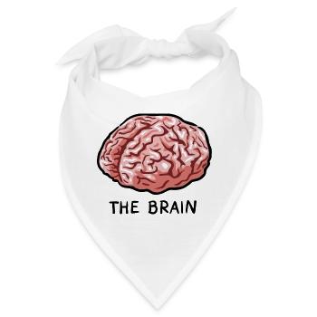 THE BRAIN - Bandana - Weiß - Vorne
