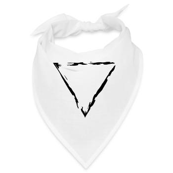 dreieck rahmen umrandung dekorativ cool design sty - Bandana - Weiß - Vorne