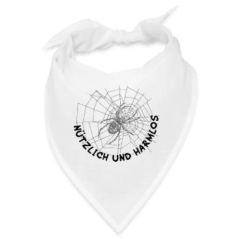 Spinnen nützlich / Ich mag Spinnen - Bandana - Weiß - Vorne