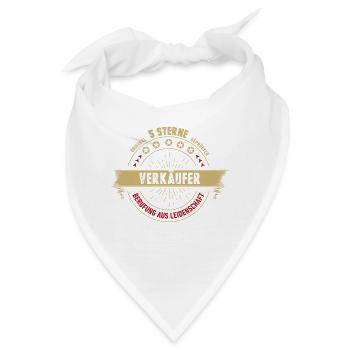 Verkäufer Einzelhandel Ausbildung Geschenk lustig - Bandana - Weiß - Vorne