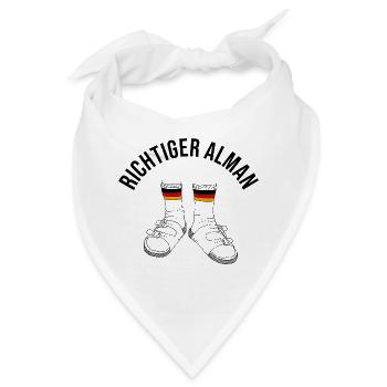 Richtiger Alman - Bandana - Weiß - Vorne