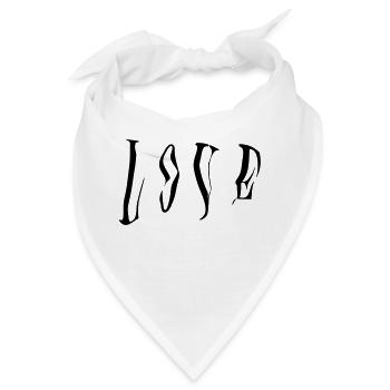 LOVE - Bandana - Weiß - Vorne