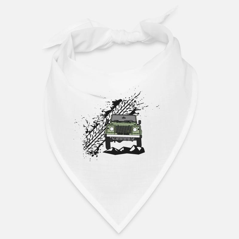 Defender Splash Front - Bandana - blanc