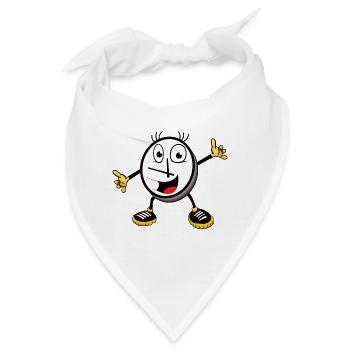 Lustige Uhr - Glückliche Uhr - Bandana - Weiß - Vorne