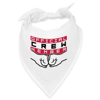 Official Crew Member - Bandana - Weiß - Vorne
