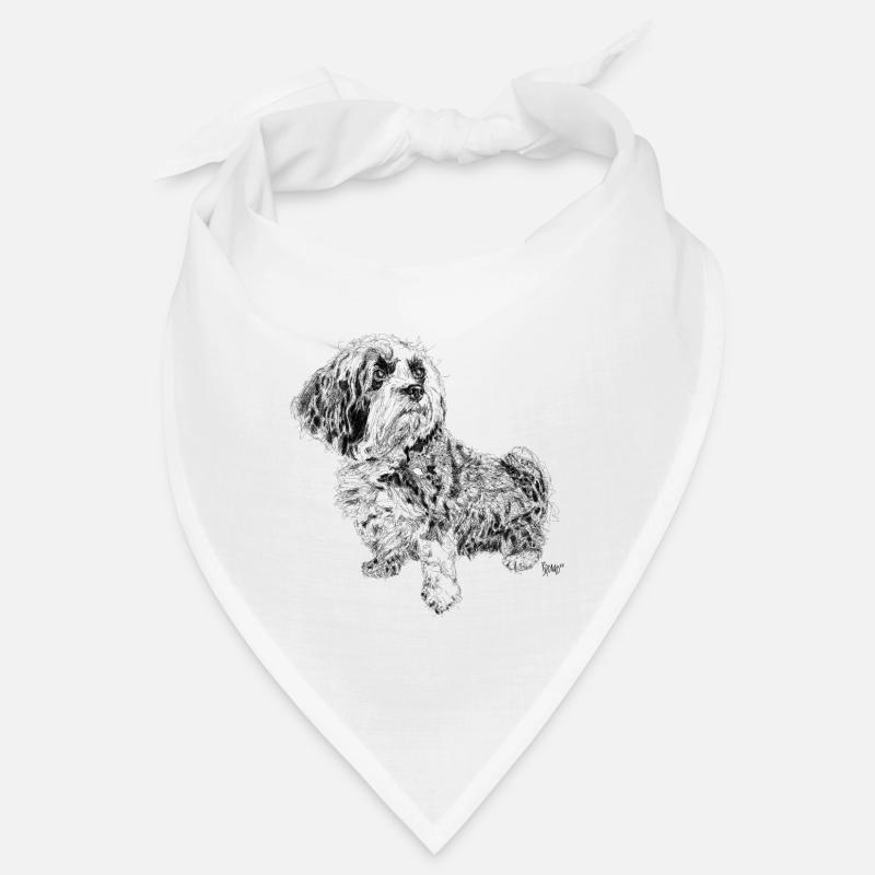 Bronko55 n ° 17 - Anton - Bandana - blanc