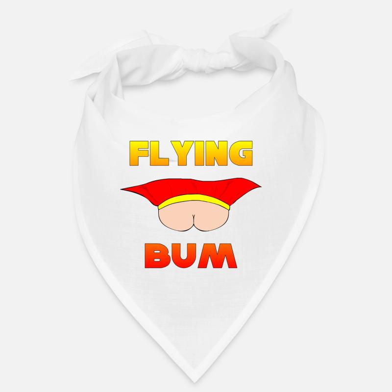 Flying Bum (face on) with text Bandana
