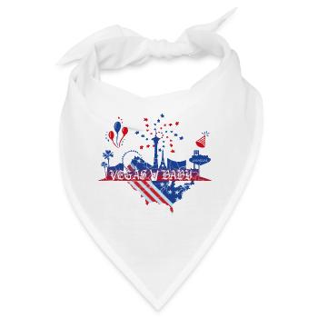 Las Vegas Baby - Bandana - Weiß - Vorne