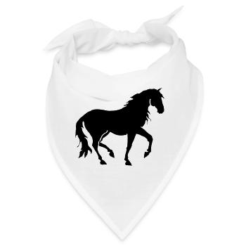 Pferd PRE Pura Raza Espangnola, Andalusier Piaffe - Bandana - Weiß - Vorne