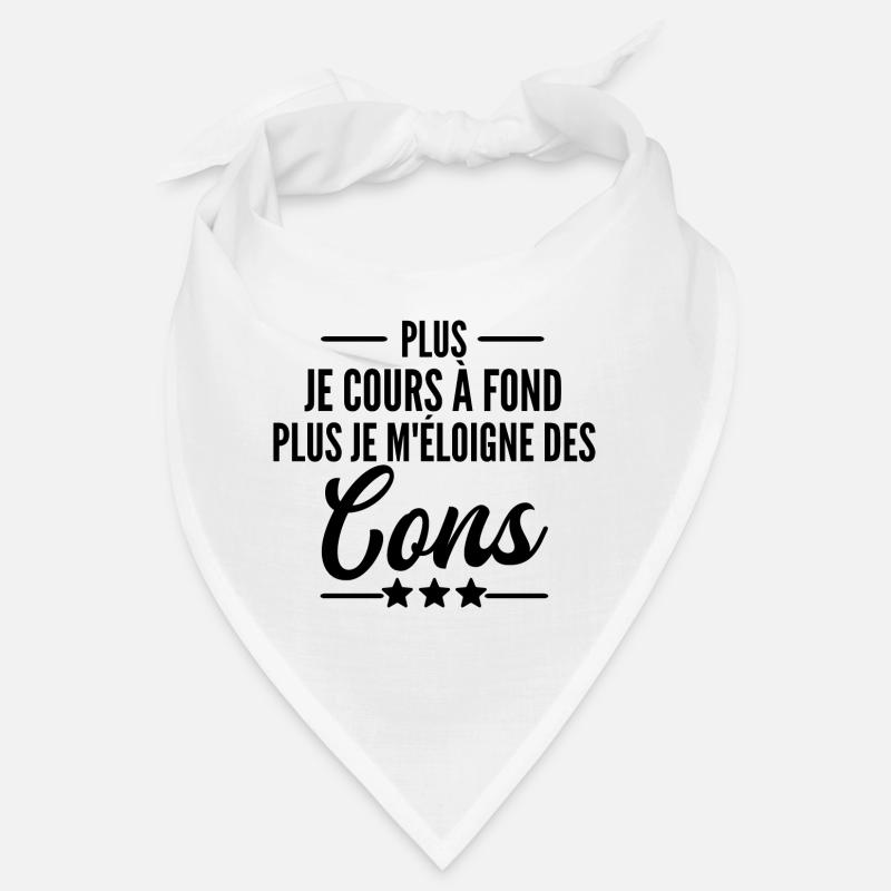 Plus je cours à fond - cons / humour course à pied Bandana