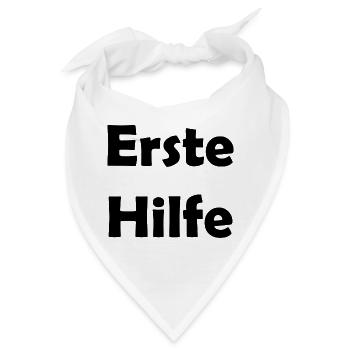Erste Hilfe - Bandana - Weiß - Vorne