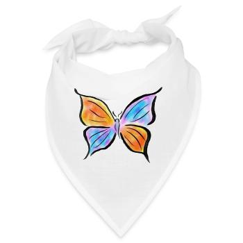 Summerly butterfly l sommerlicher Schmetterling - Bandana - Weiß - Vorne