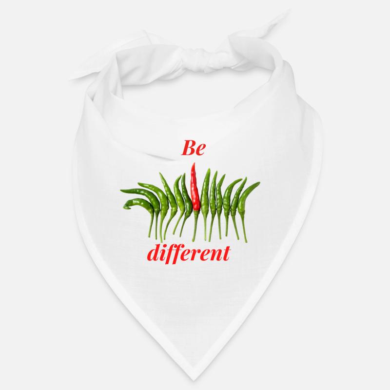 Be different. Sei anders. Neue Perspektive Bandana