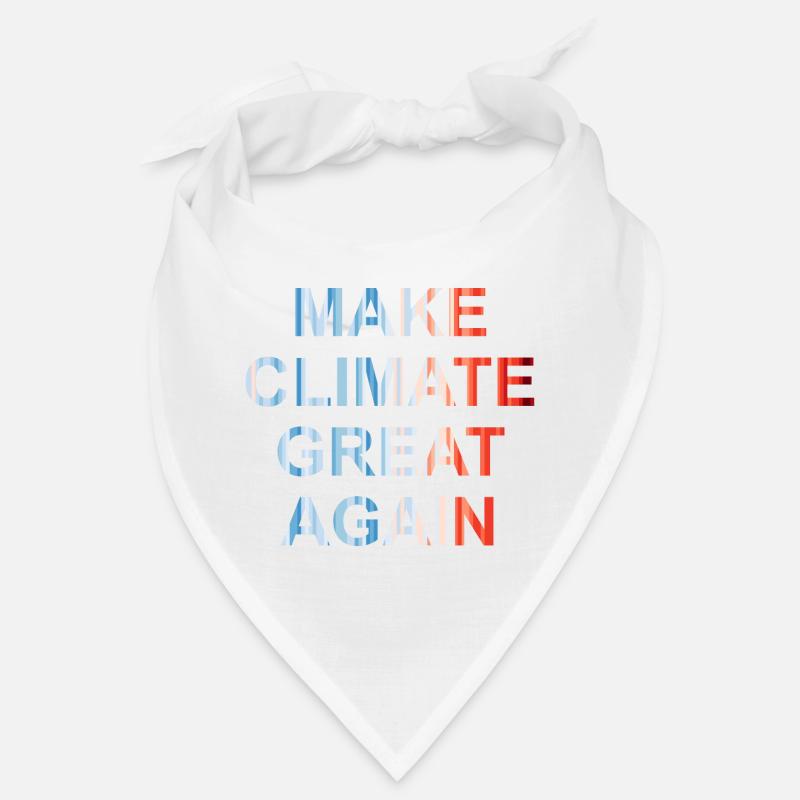 Make climate great again - Bandana - blanc