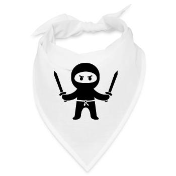 ninja - Bandana - Weiß - Vorne