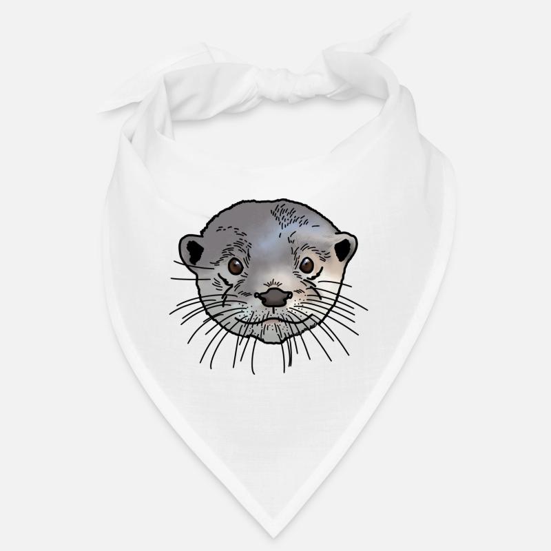 Otter Kopf farbig Bandana