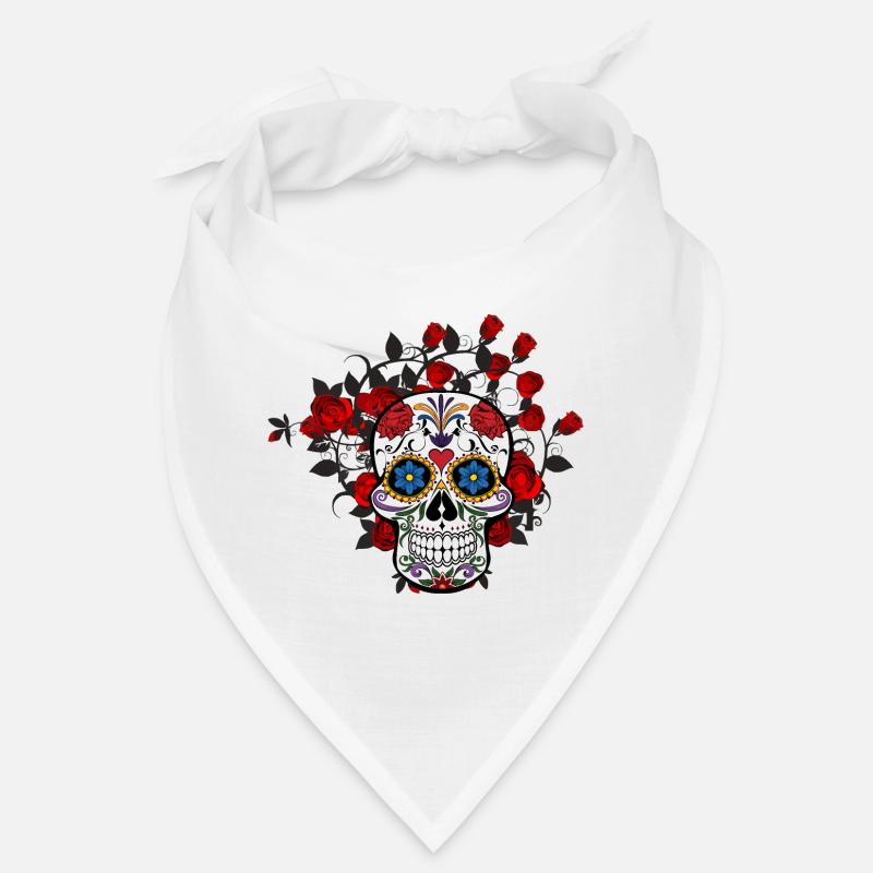 Crâne fleuri Bandana