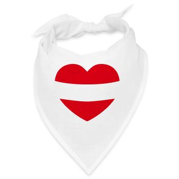 Austria Love! - Bandana - Weiß - Vorne