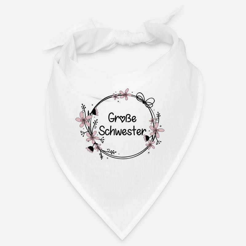 Große Schwester - Bandana - Weiß