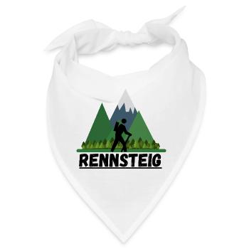 Rennsteig Thüringen Thüringer Wandern Berge Region - Bandana - Weiß - Vorne