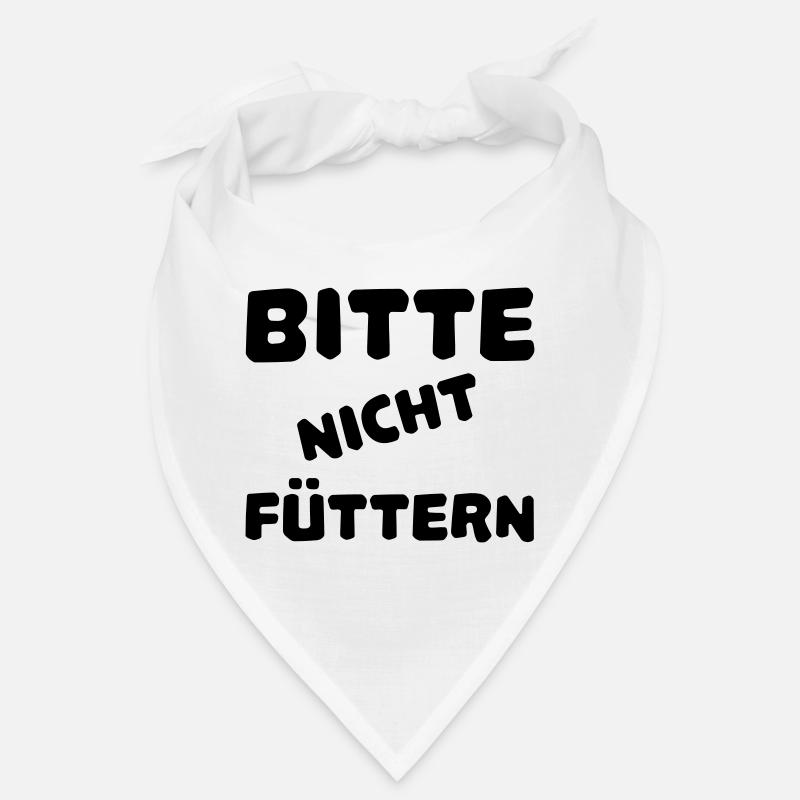 Bitte nicht füttern - Bandana - Weiß