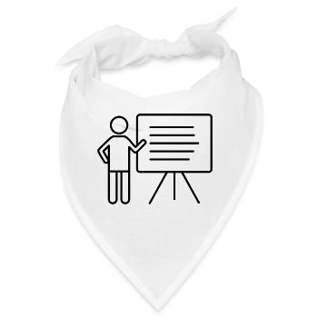 Präsentation - Bandana - Weiß - Vorne