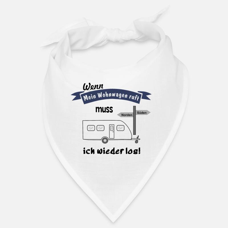 mein wohnwagen ruft - Bandana - Weiß