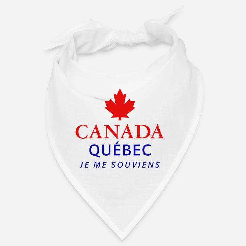 Kanada Quebec Maple Leaf Ahornblatt I love Canada - Bandana - Weiß