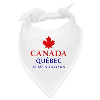 Kanada Quebec Maple Leaf Ahornblatt I love Canada - Bandana - Weiß - Vorne