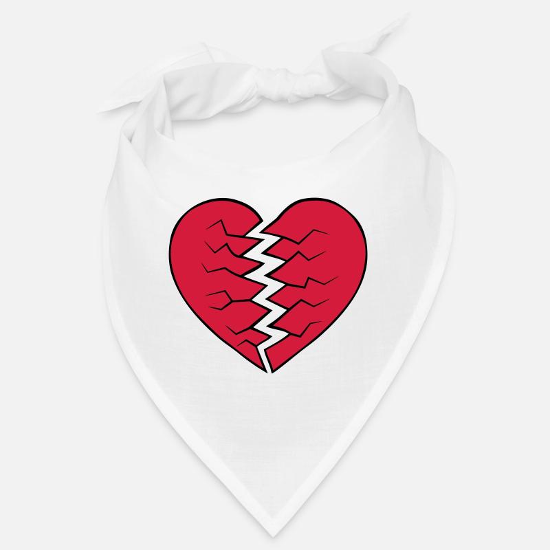 Heart broken design Bandana