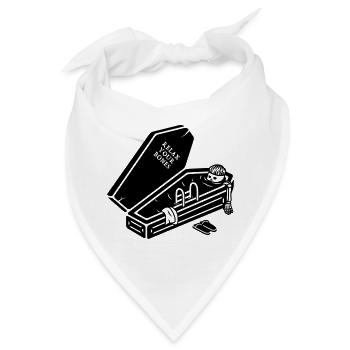 Skelett Sarg Badewanne - Bandana - Weiß - Vorne