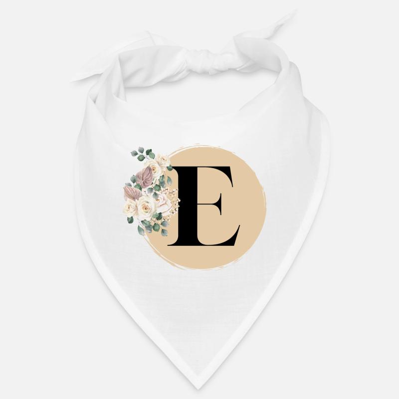 Buchstabe E - Bandana - Weiß