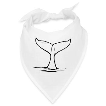 Wahlflosse Outline von Scuba.Style - Bandana - Weiß - Vorne