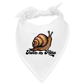 Machen Sie eine Wanderschnecke - Bandana - Weiß - Vorne