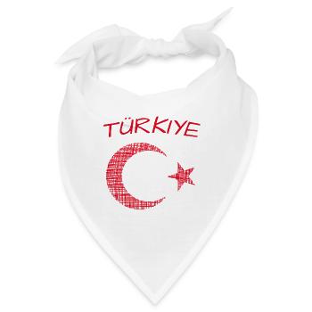 Türkiye Turkey Türkei - Bandana - Weiß - Vorne
