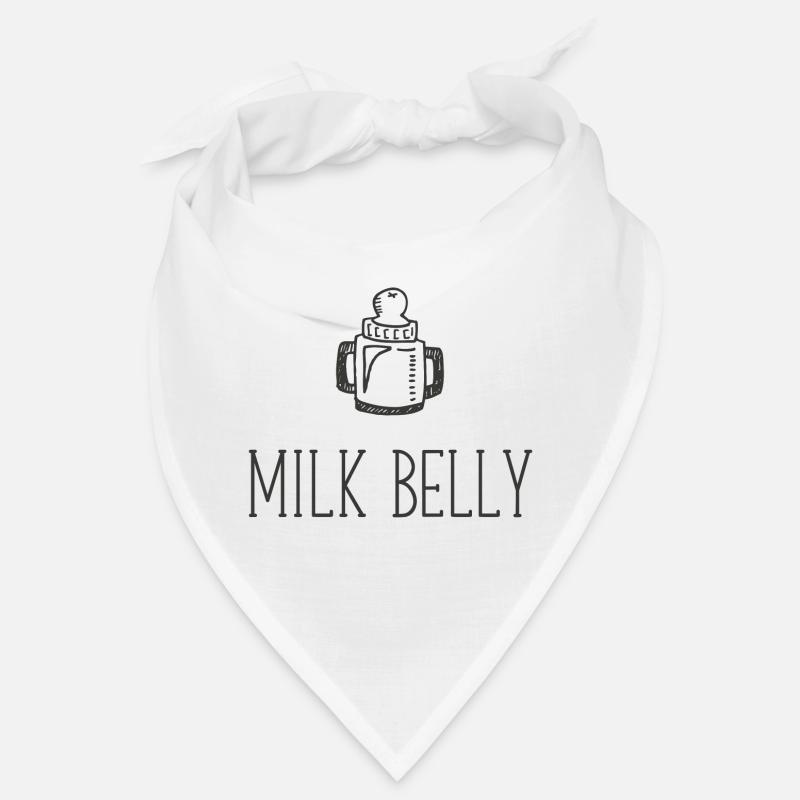 Milk Belly Flasche 2 - Bandana - Weiß