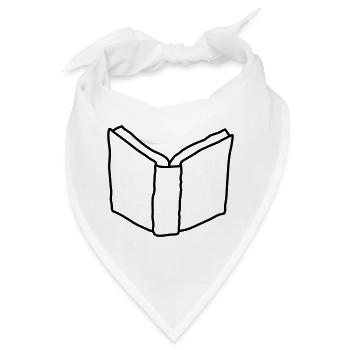 Comic offenes Roman Buch - Bandana - Weiß - Vorne