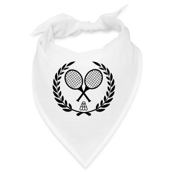 Badmintonschläger und Shooter - Bandana - Weiß - Vorne