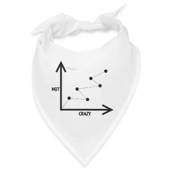 HOT-CRAZY SKALA - Bandana - Weiß - Vorne