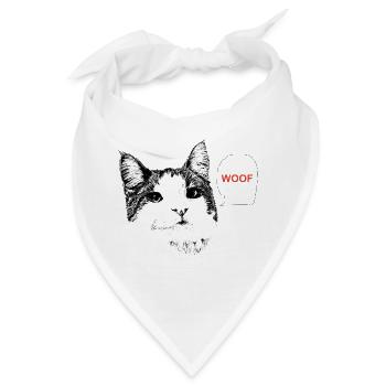Katzen-Wuff - Bandana - Weiß - Vorne