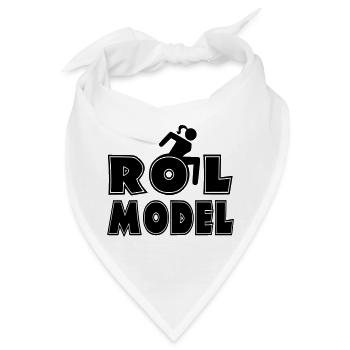 Jeder Rollstuhlfahrer ist ein Vorbild. Ehefrau* - Bandana - Weiß - Vorne