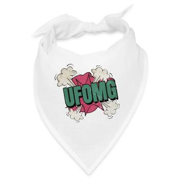 geek alien lovers alien kid cool anal probe - Bandana - Weiß - Vorne