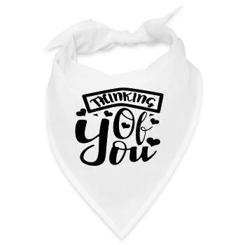 Thinking of you - Bandana - Weiß - Vorne