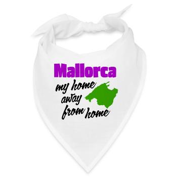 Mallorca – mein zweites Zuhause - Bandana - Weiß - Vorne