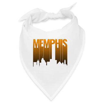 Memphis USA - Bandana - Weiß - Vorne