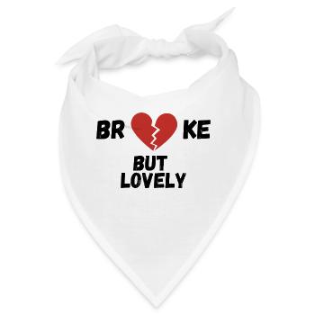 broke - Bandana - Weiß - Vorne